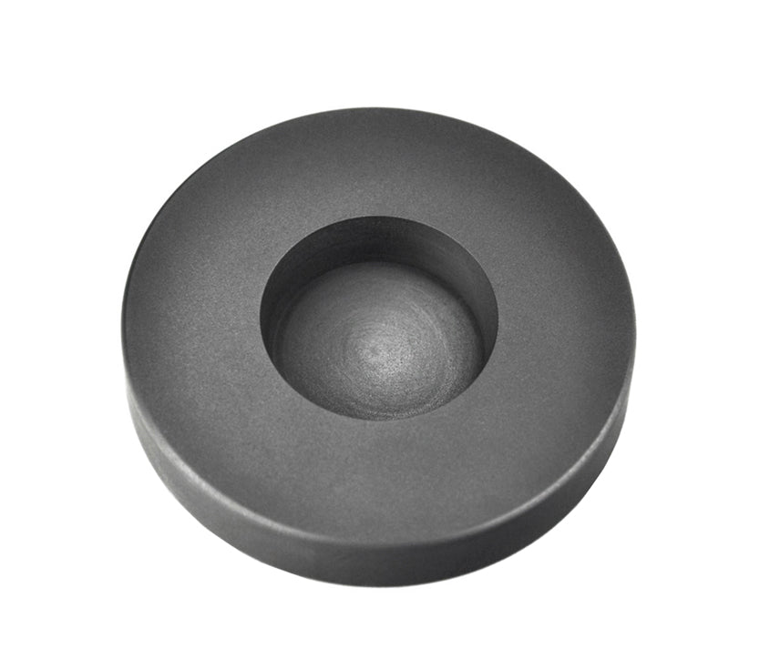4 troy ounce silver round coin graphite ingot mold with smooth finish and tapered sides