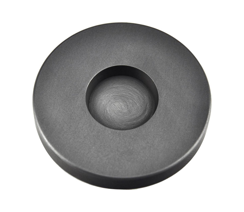 3 Troy Ounce Silver Round Coin Graphite Ingot Mold with tapered sides and smooth cavity finish