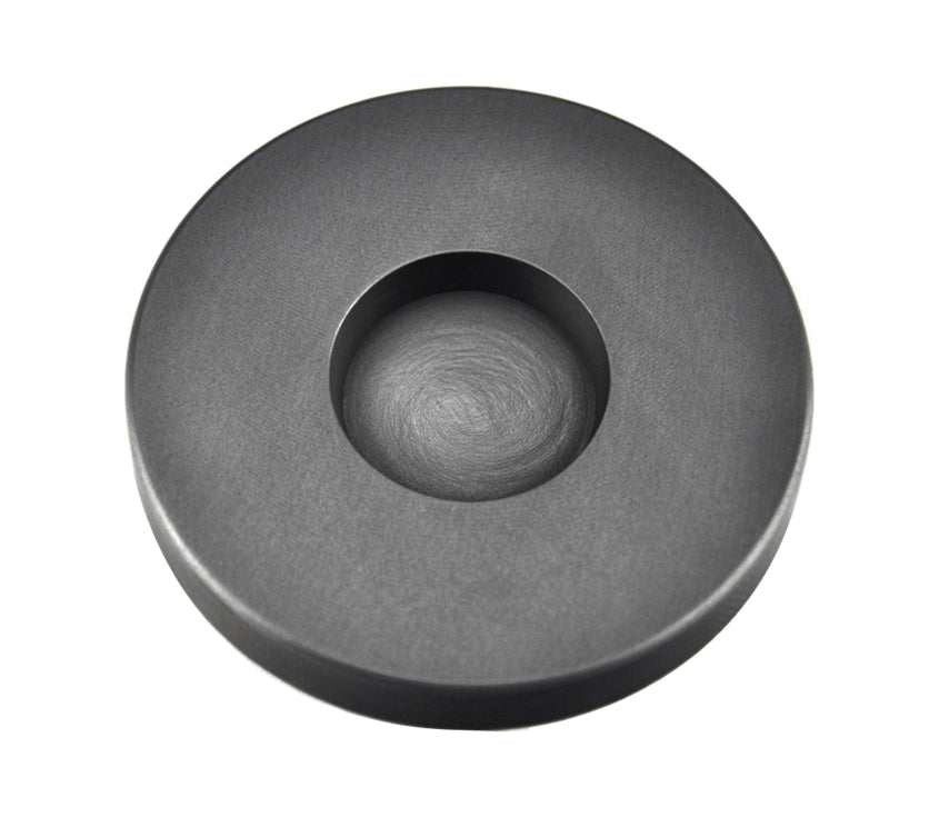 3 Troy Ounce Silver Round Coin Graphite Ingot Mold with tapered sides and smooth cavity finish