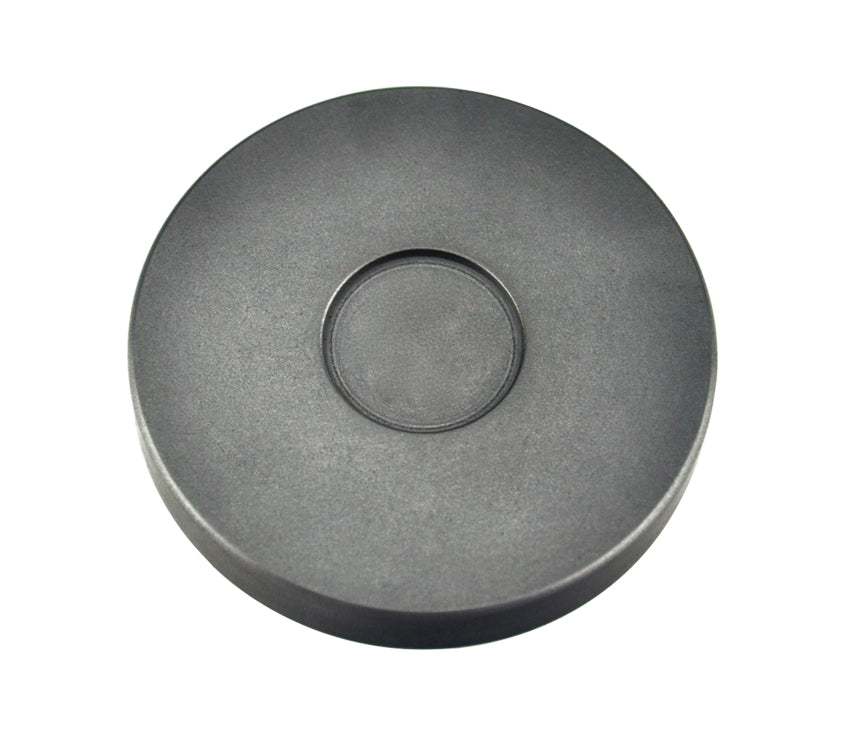 1/2 troy ounce silver round coin graphite ingot mold with smooth cavity and tapered sides