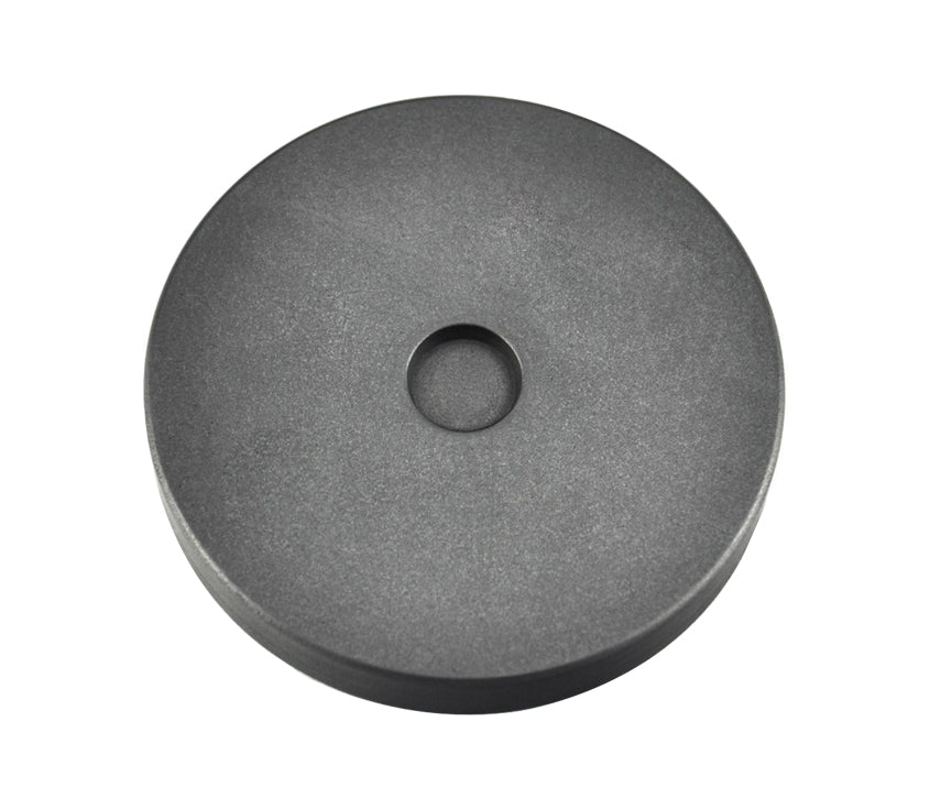 1/4 troy ounce silver round coin graphite ingot mold with smooth cavity and tapered sides
