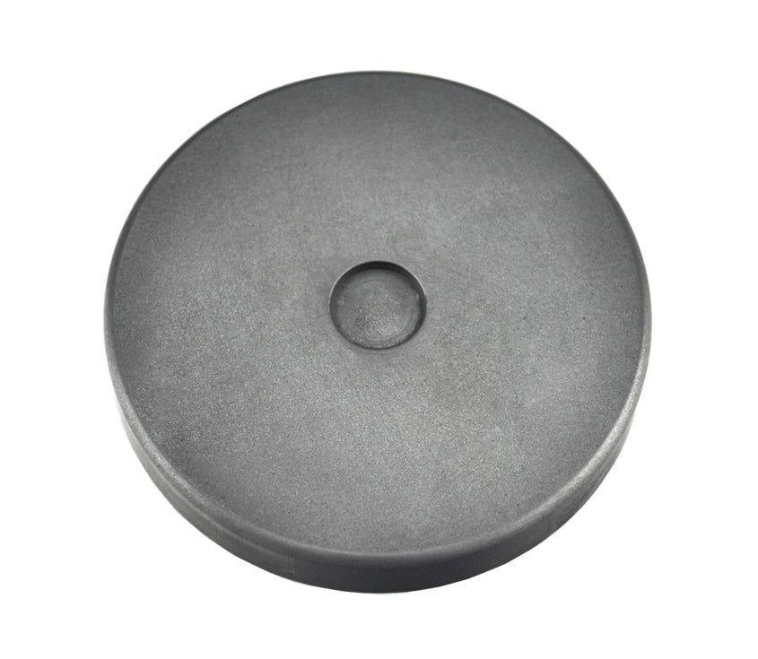 5 gram silver round coin graphite ingot mold with smooth cavity and tapered sides for casting