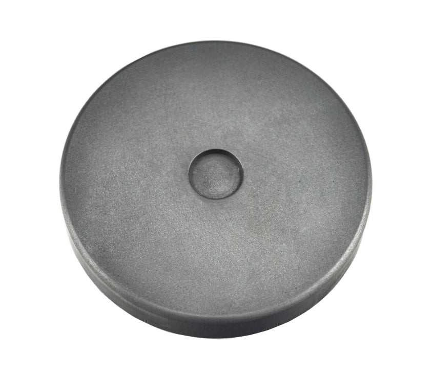 5 gram silver round coin graphite ingot mold with smooth cavity and tapered sides for casting