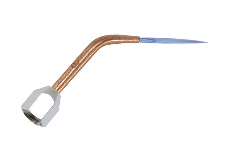 Small Torch Tip #5 for oxygen/fuel torches with focused blue flame for precise soldering and melting tasks