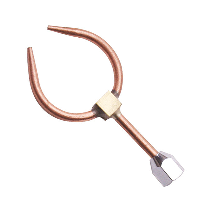 Small Torch Twin Tip with dual #3-style copper tips for precise metalworking and soldering tasks