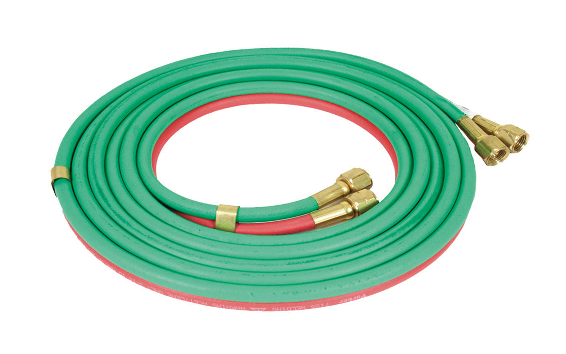 12" small torch hoses with B fittings, durable flexible gas delivery hoses, 2-piece torch hose kit