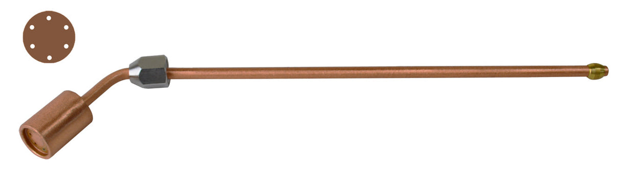 6-inch recessed propane melting tip with multiple orifices for even flame distribution and safe focused heating on metalworking tasks
