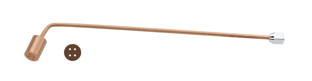 6-inch flush acetylene melting tip with multiple orifices for precise heat and metal melting, ideal for jewelry work