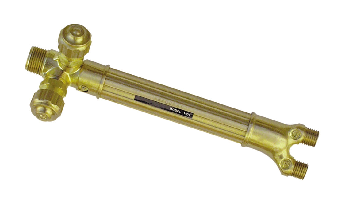 brass torch handle with tube-in-tube design for precision and control