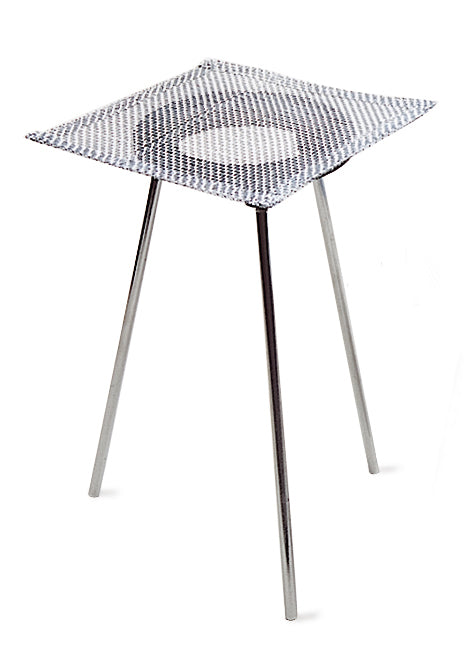 9-inch tripod stand with mesh screen for wax pot warming over alcohol lamp or Bunsen burner