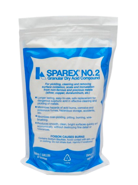 Sparex No. 2 10 oz granular dry acid compound for safe metal cleaning and pickling
