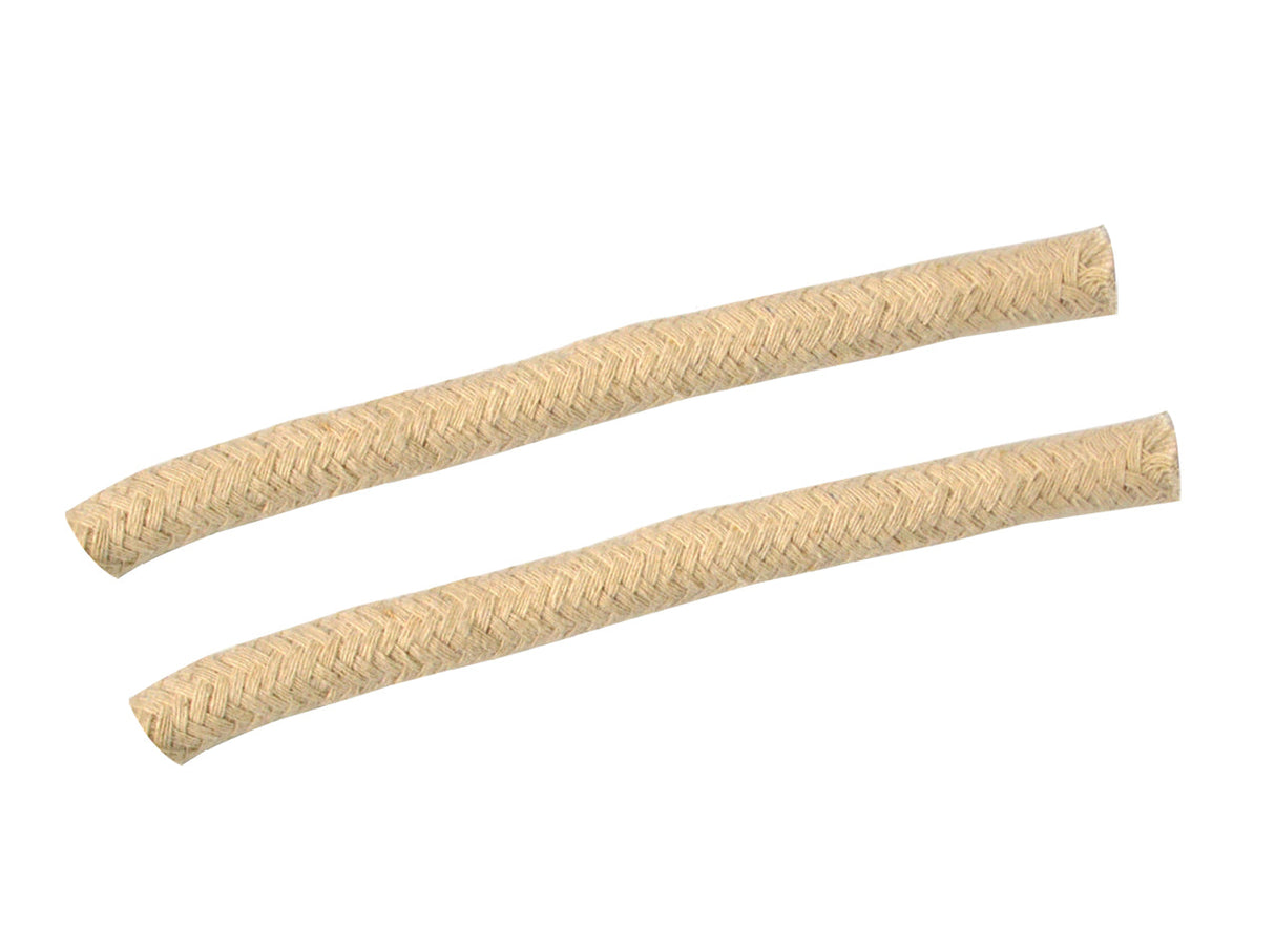 2-pack 1/2-inch replacement wicks for alcohol glass burner lamps, 5 inches long, clean-burning, steady flame.