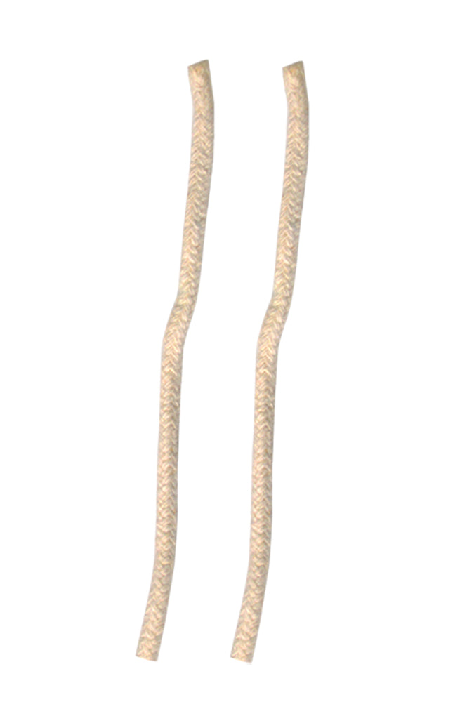 Two 3/16 inch replacement wicks for alcohol glass burner lamp, 6 inches long, 2-pack