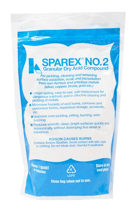 10 oz Sparex Granular Dry Acid Compound for safe metal cleaning and pickling