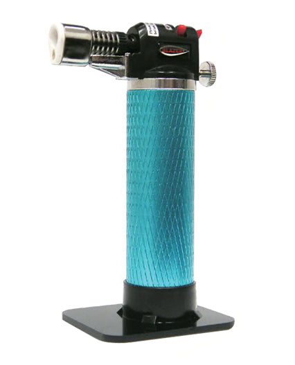 Stingray GB4001 butane refillable torch in teal blue with instant ignition and 2500°F flame