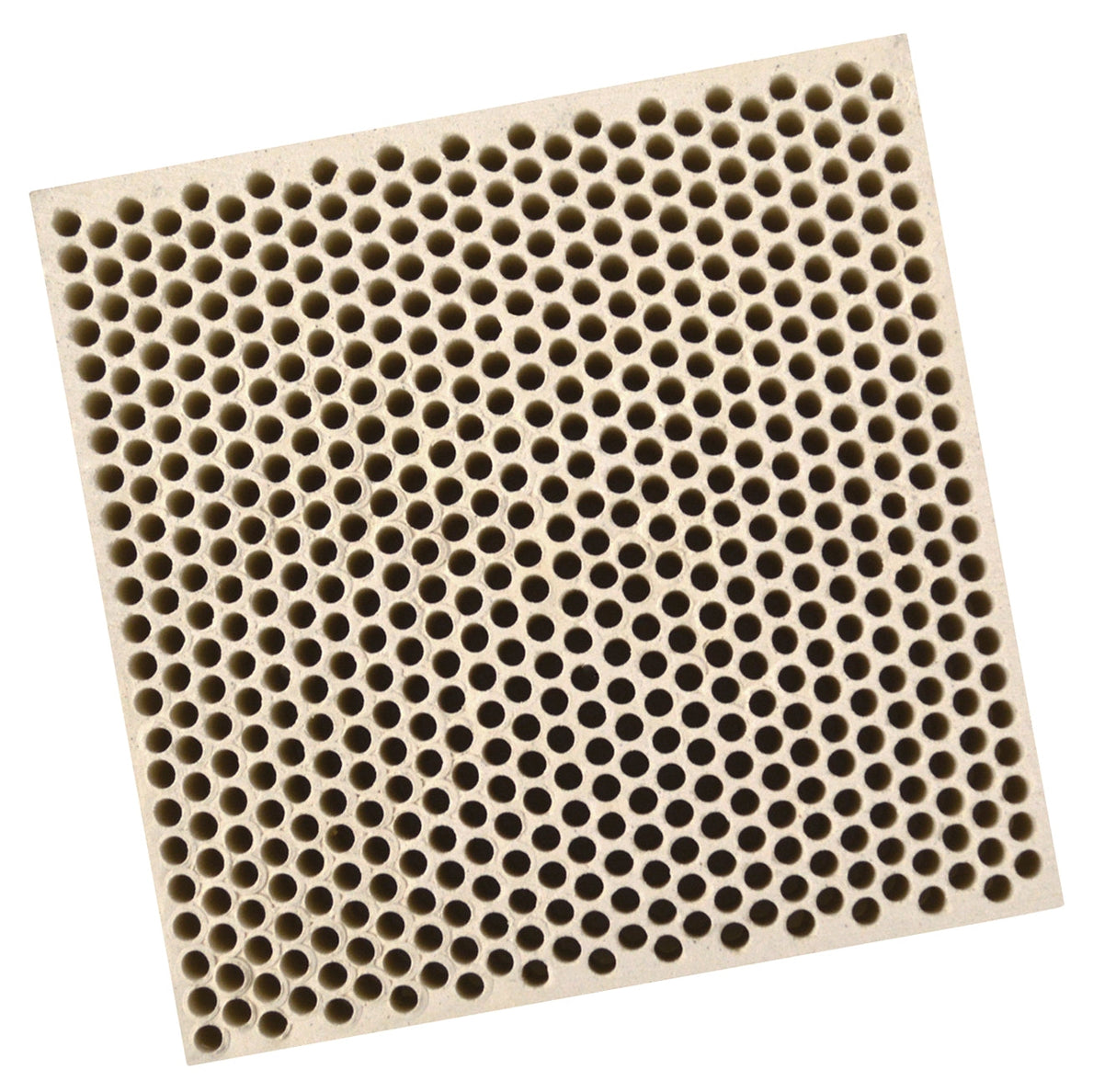 Honeycomb ceramic block with 585 holes for precision soldering and heat control in jewelry making