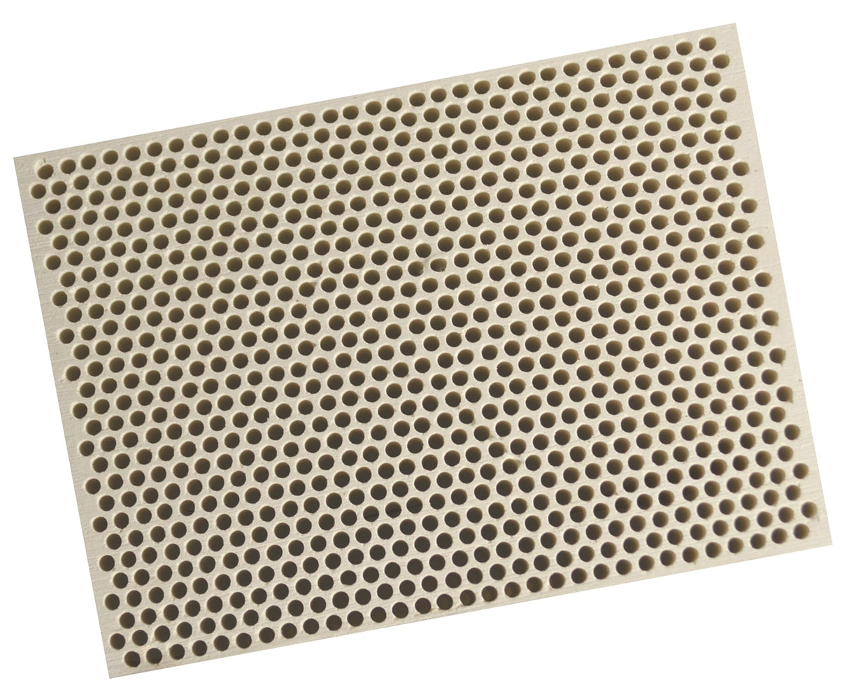 Honeycomb ceramic block square with 850 holes for even heat distribution in soldering and jewelry making