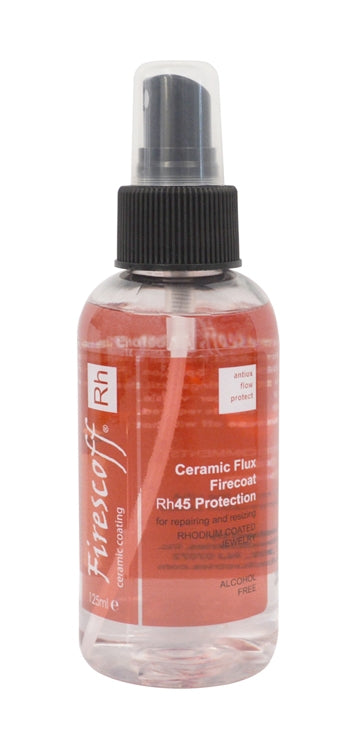 Firescoff Rh Ceramic Flux for Rhodium - 125 ML Spray Bottle by PMC Supplies