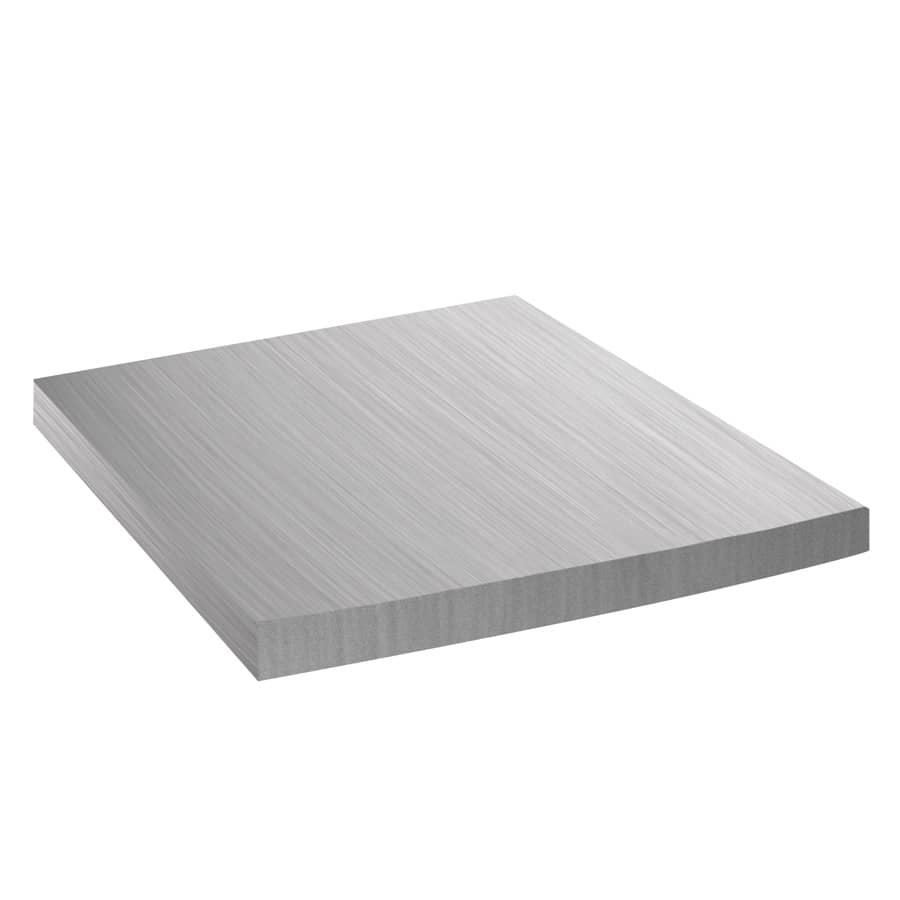GRS 004-129 Replacement soldering board, silver-gray metal with brushed grain and square 6 x 6-inch design