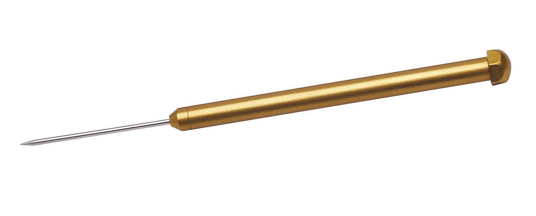 Deluxe Titanium Soldering Pick with gold non-roll handle and precise tip for non-ferrous metals soldering