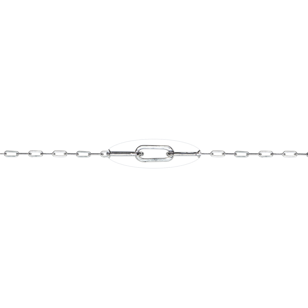 Chain 2.5 MM Drawn Cable Sterling Silver - Sold Per Foot by PMC Supplies