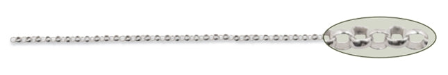 Chain 1.0 MM Tiny Rolo Sterling Silver - Sold Per Foot by PMC Supplies