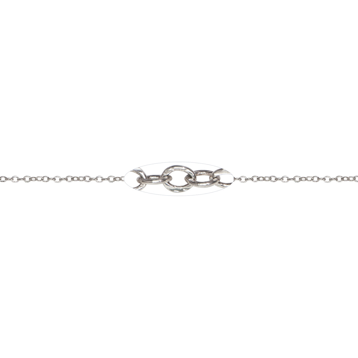 Chain 2.3 MM Textured Sterling Silver - Sold Per Foot by PMC Supplies