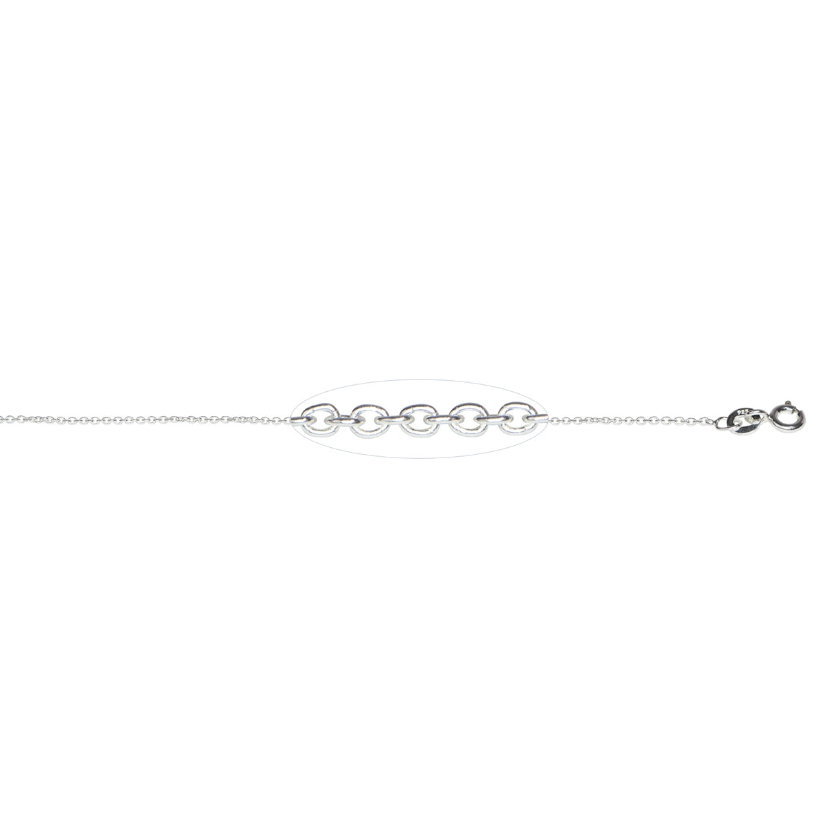 18" Necklace Cable Sterling Silver 1.5 MM (.91 GM) - Sold Per Piece by PMC Supplies