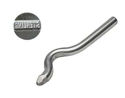 STERLING Silver 1 MM Bent Stamp Purity Metal Marking Jewelry Stamping Tool by PMC Supplies