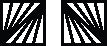SM SQUARE BLOCK-BASIC 2 black and white square blocks with precise edges and stackable design for creative building and STEM projects