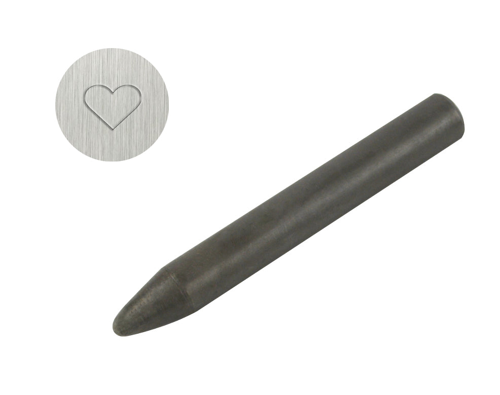 1/16" Steel Heart Stamp by PMC Supplies
