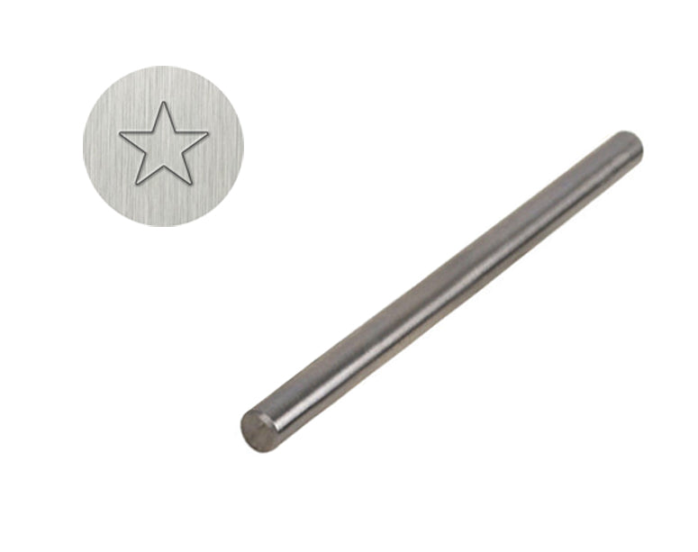 3/16" Steel Star Outline Stamp by PMC Supplies