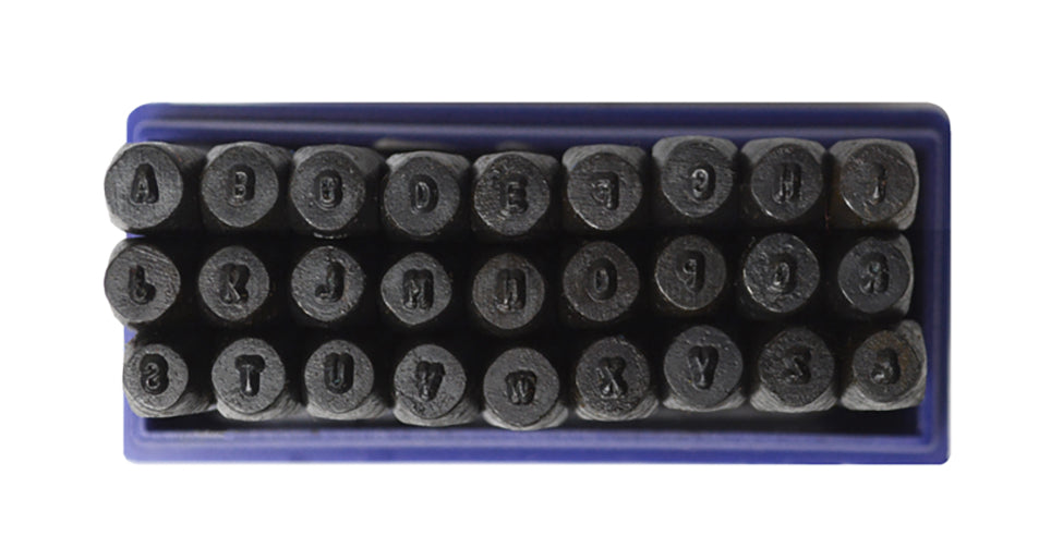 1.5 MM - 1/16" 36 Piece Steel Alphabet/Letter and Number Set by PMC Supplies