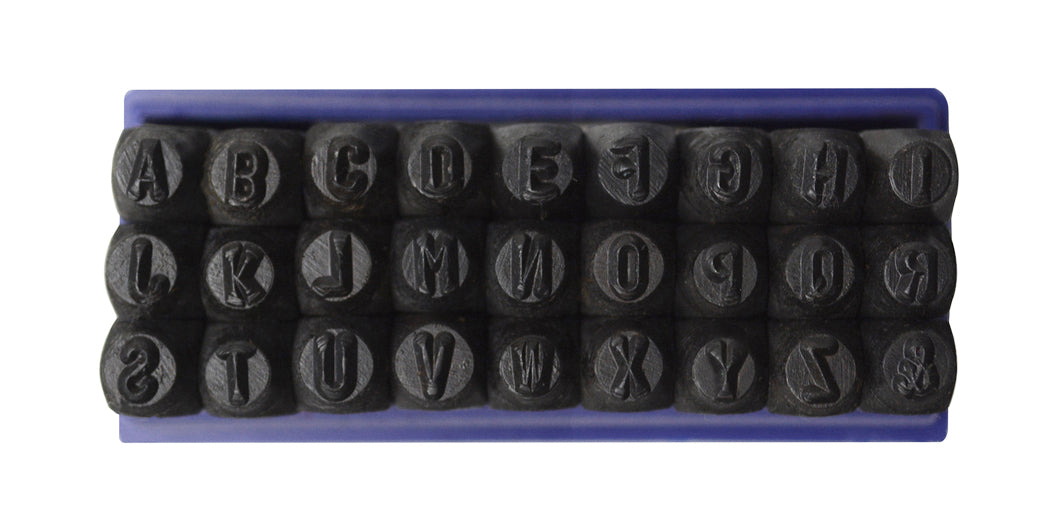 3 MM - 1/8" 36 Piece Steel Alphabet/Letter and Number Set by PMC Supplies