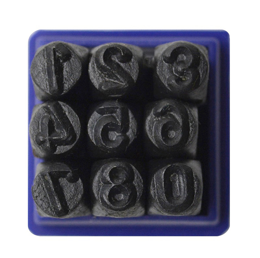 6 MM - 1/4" 36 Piece Steel Alphabet/Letter and Number Set by PMC Supplies