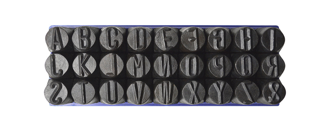 8 MM - 5/16" 36 Piece Steel Alphabet/Letter and Number Set by PMC Supplies