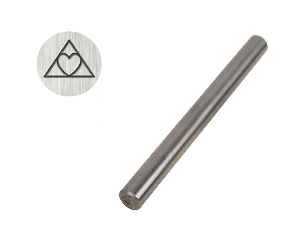 5 mm Heart Triangle Designer Stamp by PMC Supplies