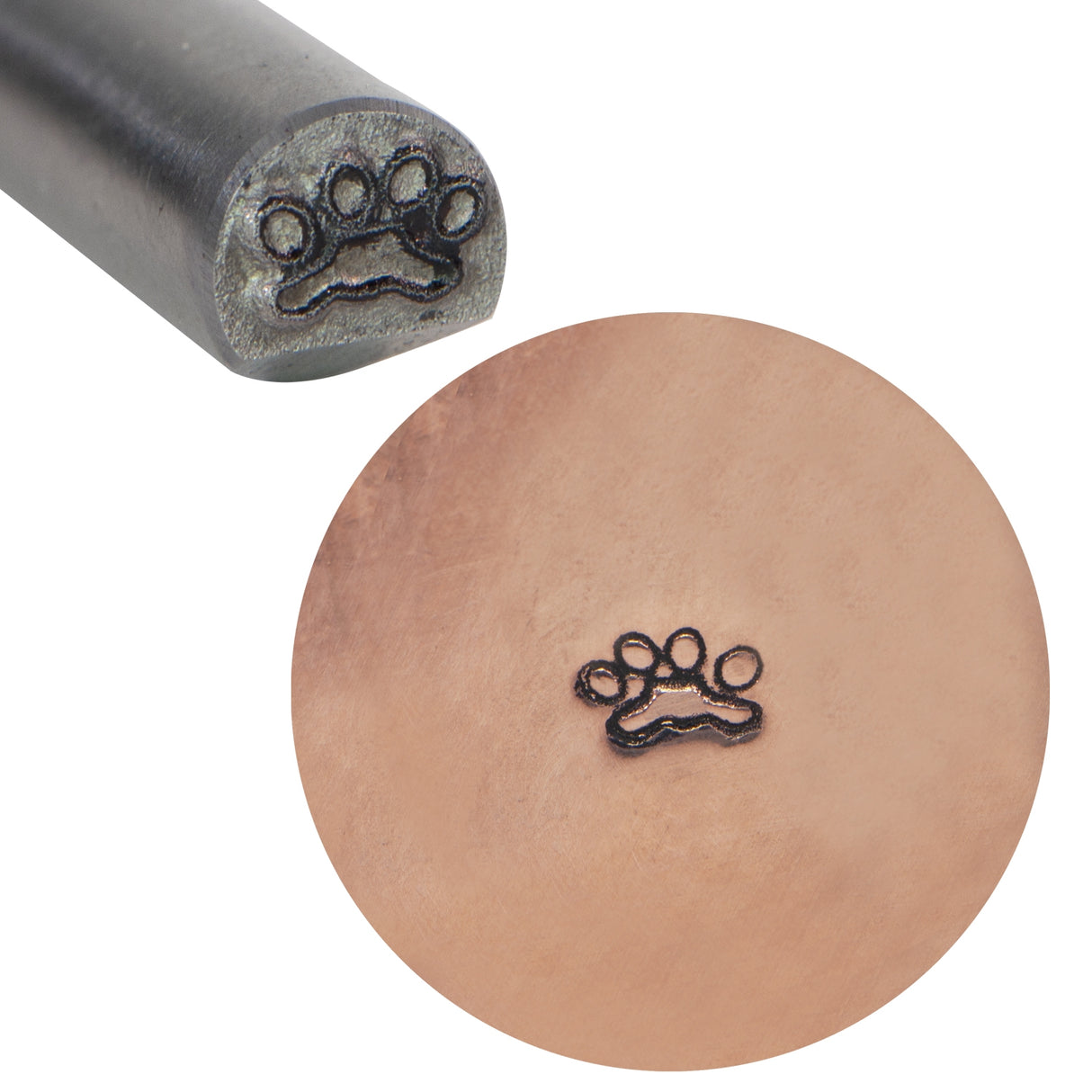 5mm Paw Print Stamp by PMC Supplies