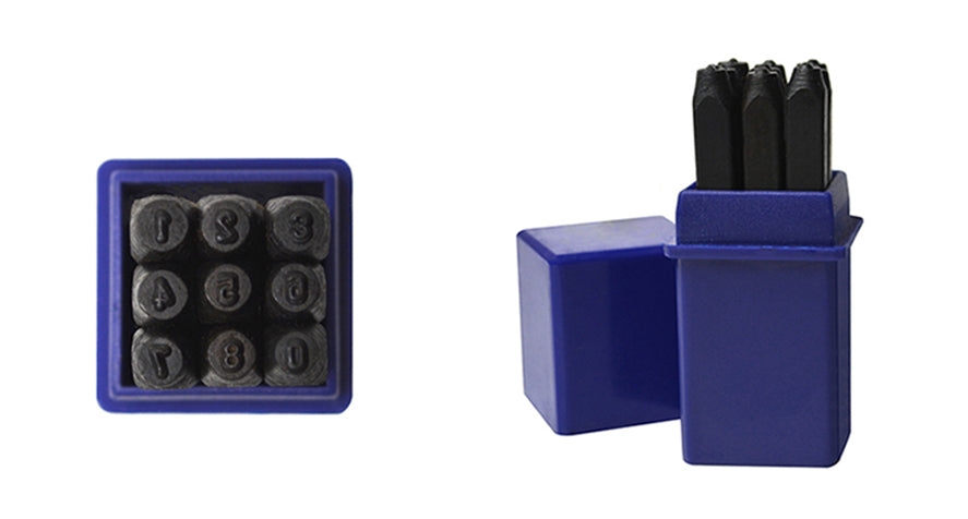 3/32" Steel Stamps - Numbers 0-9 by PMC Supplies