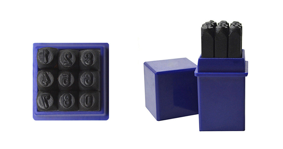 1/8" Steel Stamps - Numbers 0-9 by PMC Supplies