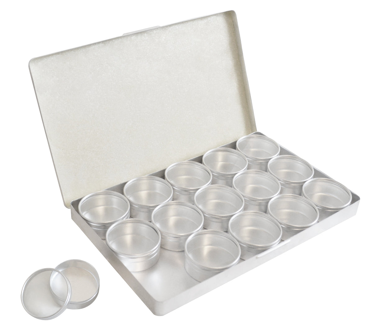Storage Case Set with 15 Round Containers by PMC Supplies