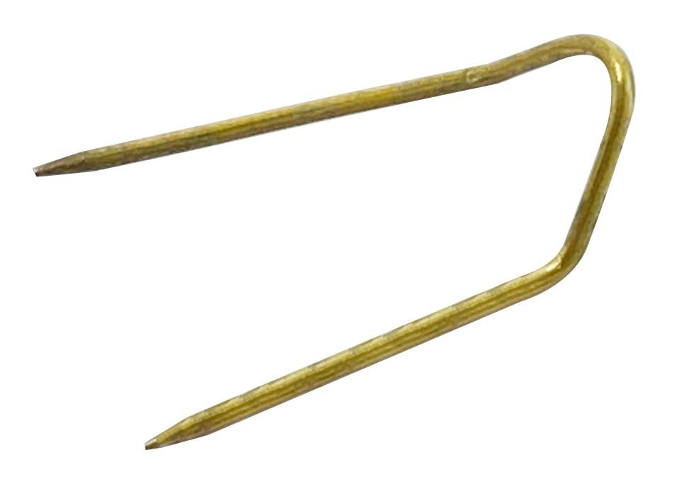 100 Piece Small Brass U Pins by PMC Supplies