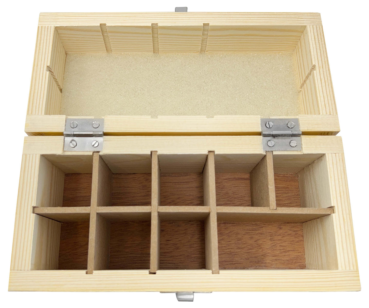Wooden Box 9 Compartments by PMC Supplies