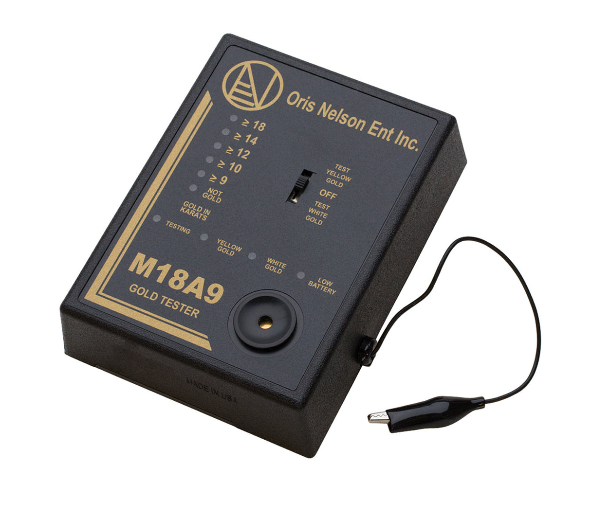 Portable M-18-A9 Gold Tester device for accurate karat testing and gold authenticity verification