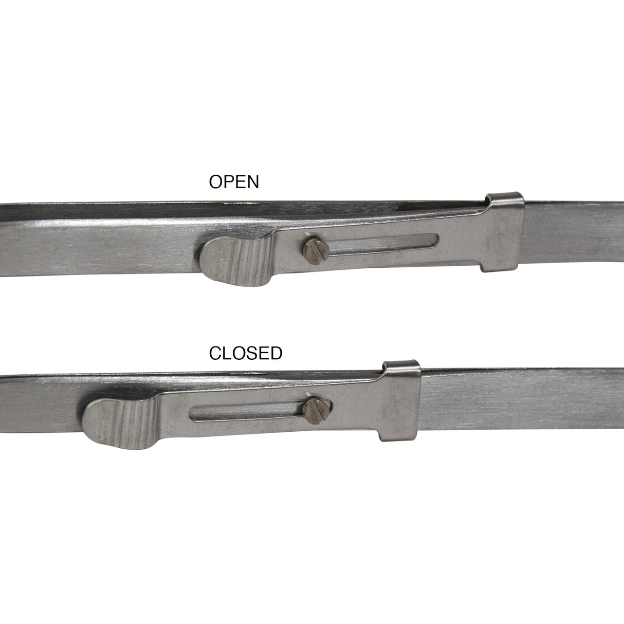 6" Fine Tipped Slide-Locking Tweezers by PMC Supplies
