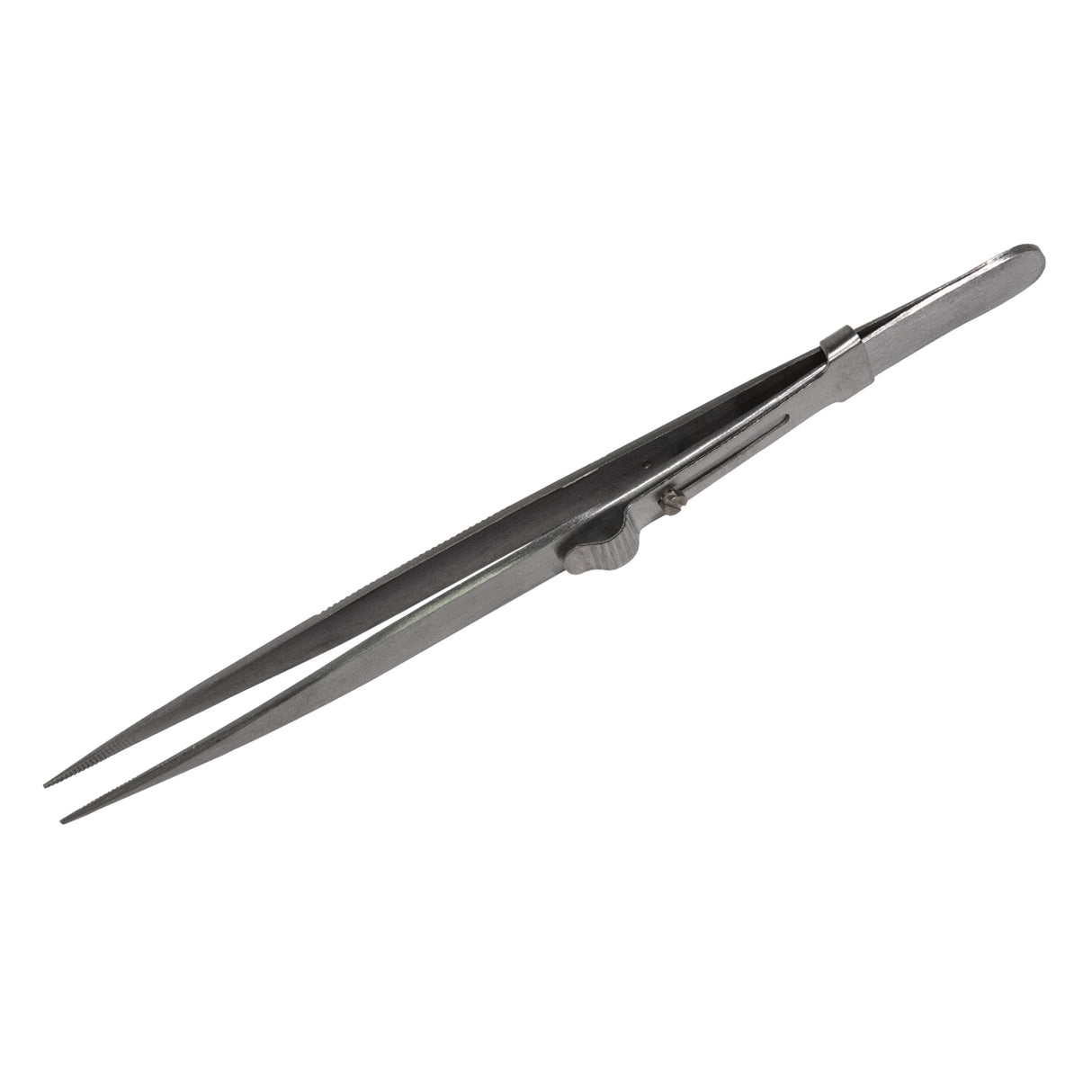6" Fine Tipped Slide-Locking Tweezers by PMC Supplies