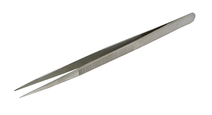 165 MM German Type Fine/Straight Pointed Tip Diamond Tweezers by PMC Supplies
