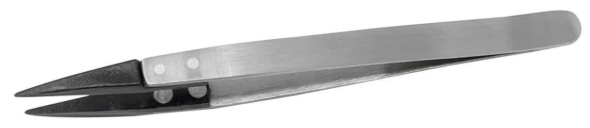 130 mm Anti-Magnetic soft/fine tip tweezers for precision delicate work and jewelry making