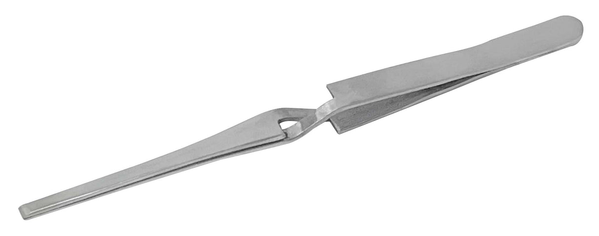 165 MM Blunt Tipped Self-Closing Cross Locking Tweezers by PMC Supplies