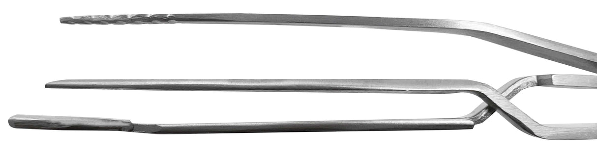 6-1/2" Half Shank Ring Holding Soldering Tweezers by PMC Supplies